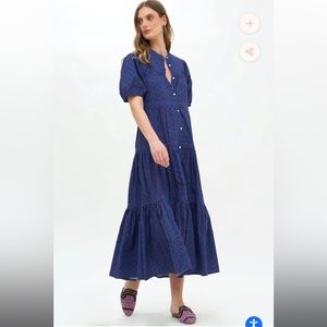 Oliphant Scoop Tiered MIDI Morocco blue